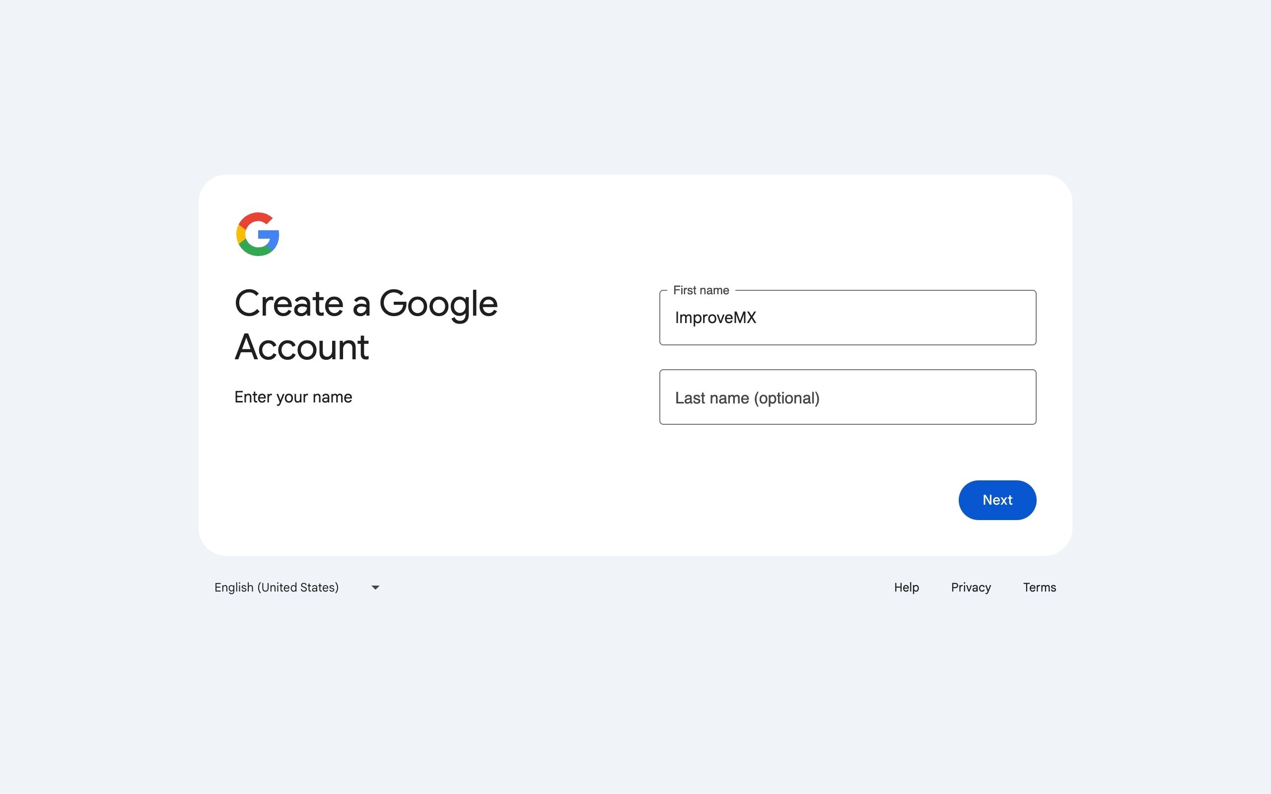 Create a Google Account